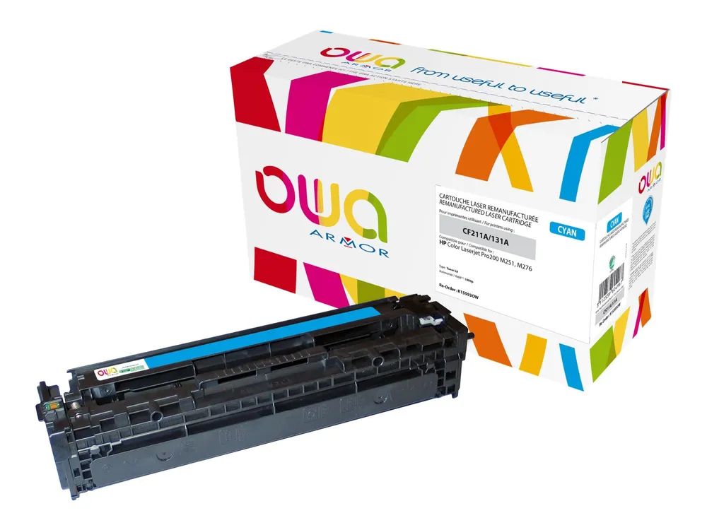 Armor OWA - Cyan - kompatibel - wiederaufbereitet - Tonerpatrone (Alternative zu: HP 131A)