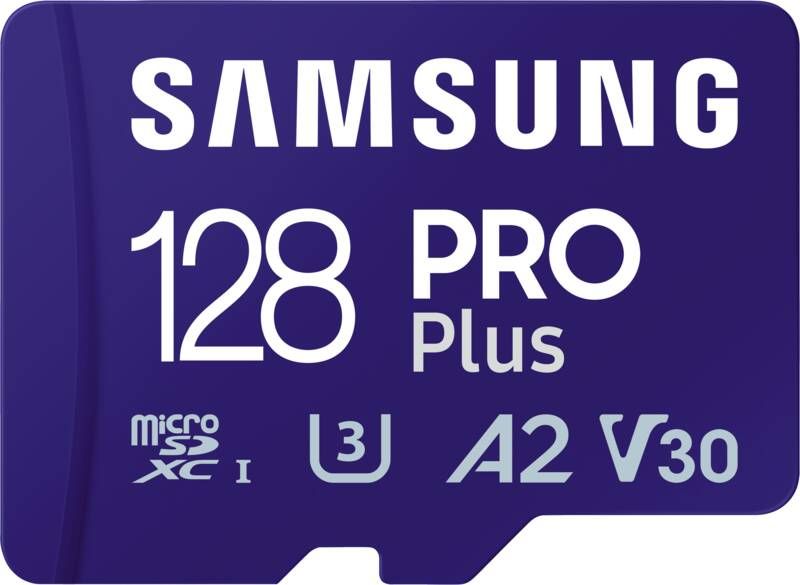 Samsung PRO Plus MB-MD128SA - Flash-Speicherkarte (microSDXC-an-SD-Adapter inbegriffen)