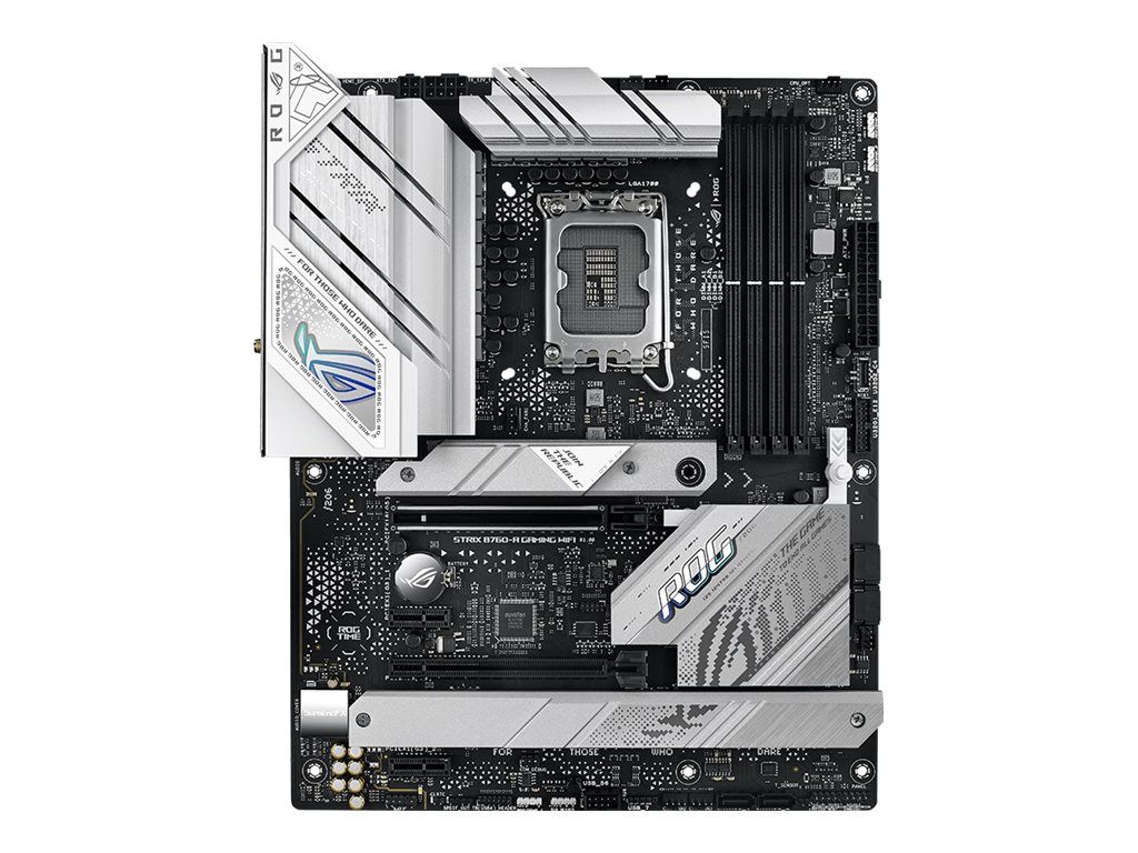 ASUS ROG STRIX B760-A GAMING WIFI - Motherboard - ATX - LGA1700-Sockel - B760 Chipsatz - USB-C 3.2 Gen 2x2, USB 3.2 Gen 2, USB 3.2 Gen 1, USB-C 3.2 Gen 1, USB-C 3.2 Gen2 - 2.5 Gigabit LAN, Wi-Fi 6E, Bluetooth - Onboard-Grafik (CPU erforderlich)