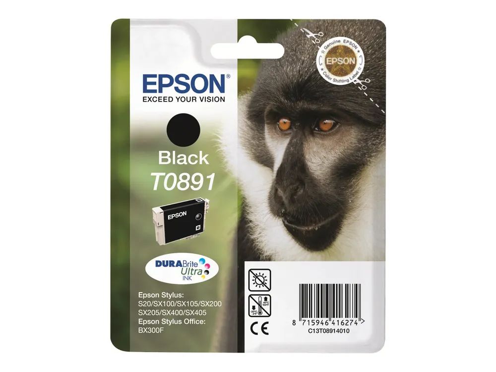 Epson T0891 - 5.8 ml - Schwarz - original - Blisterverpackung