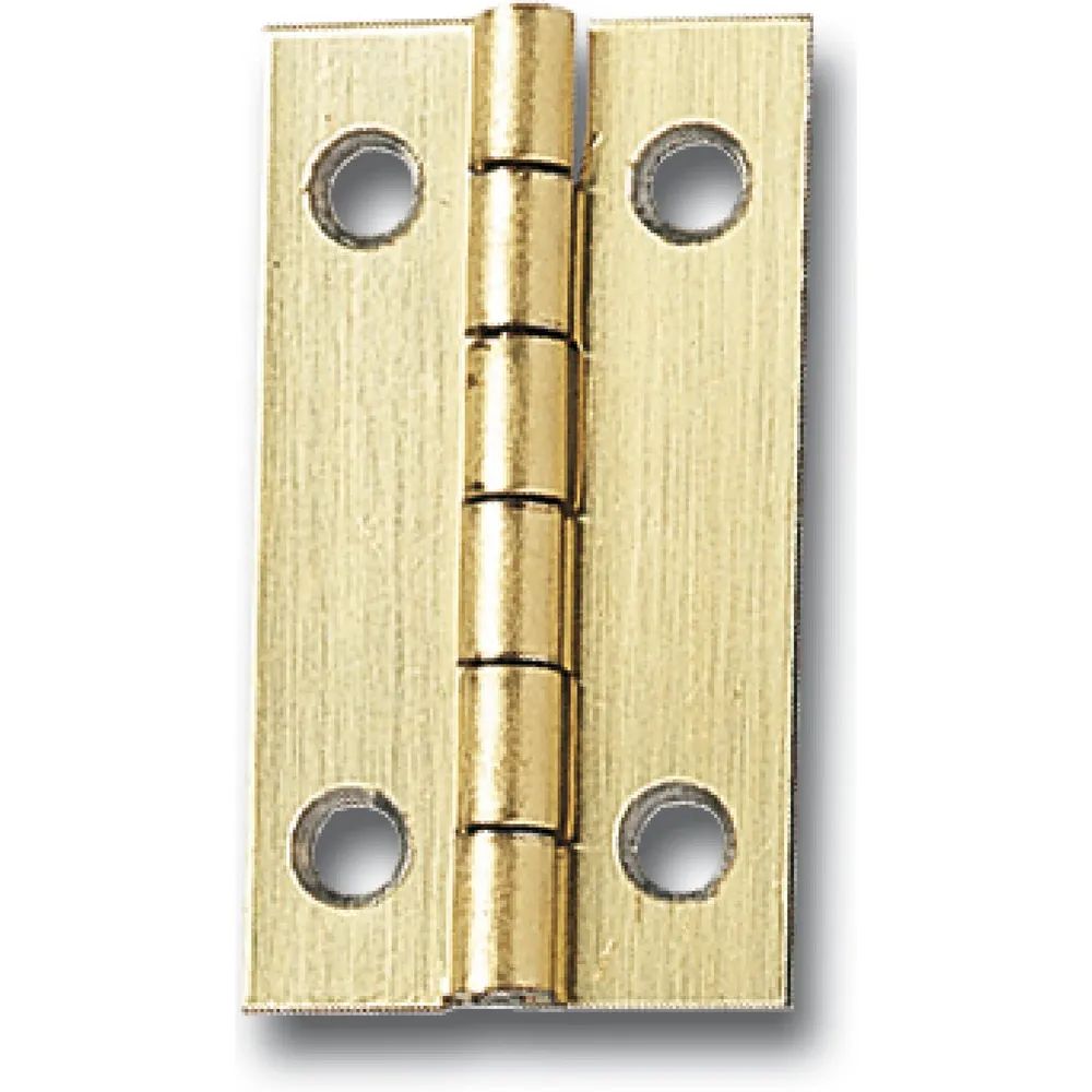 SCHMALE Kassettenscharnier Standard, 20x15 mm, Stahl vermessingt