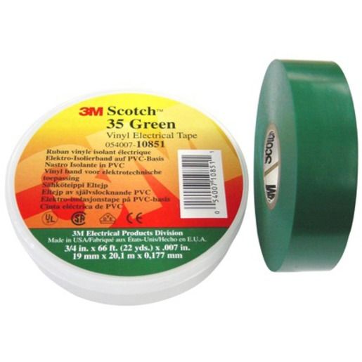3M ISOLIERBAND SCOTCH 19MM 20M GN / NR.35 7100238734