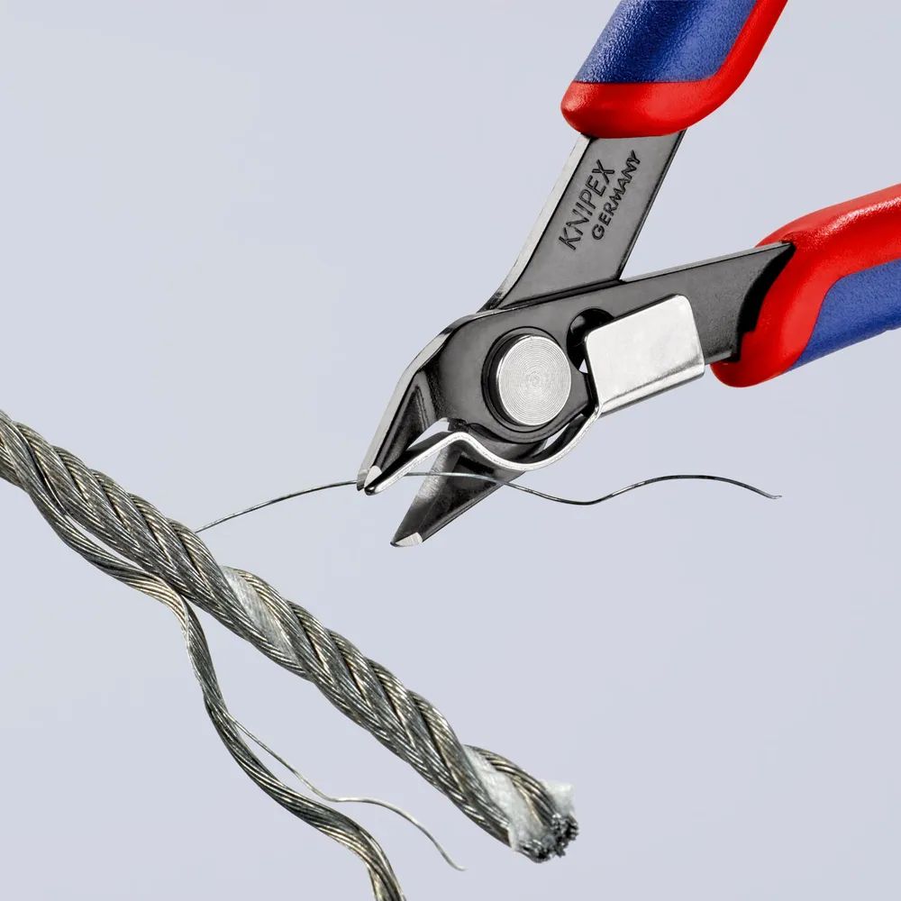 KNIPEX 78 91 125 Electronic Super Knips® mit Mehrkomponenten-Hüllen brüniert 125 mm