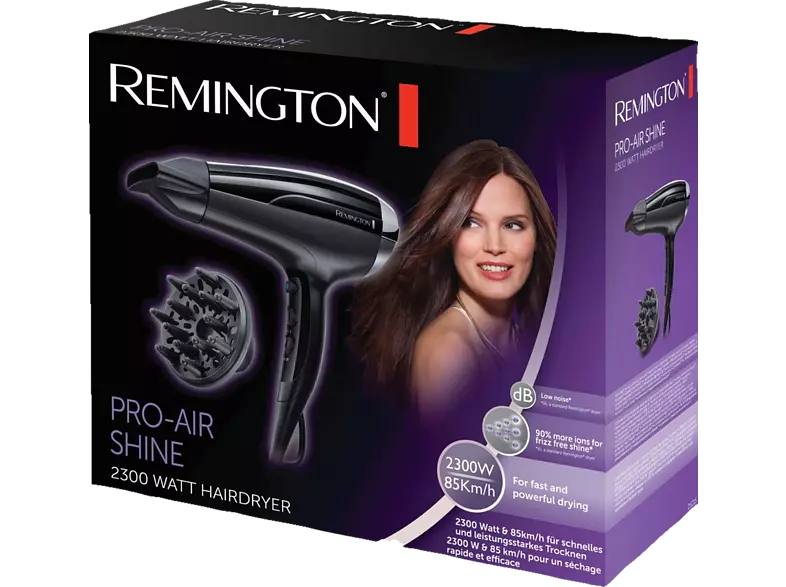 Remington IONEN-HAARTROCKNER 2300W / REMING D5215 MIT DIFFUSOR 45503560100