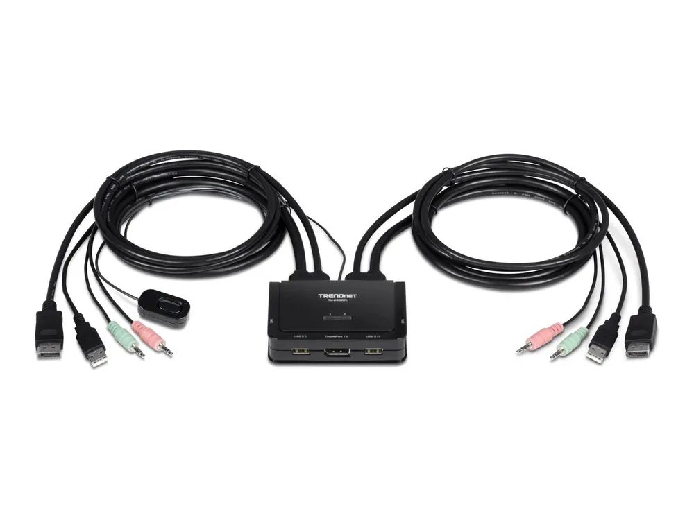 TRENDnet TK 220DPI - KVM-/Audio-Switch - 2 x KVM/Audio