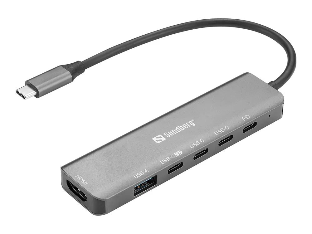 SANDBERG 6-in-1 MediaDock - Dockingstation