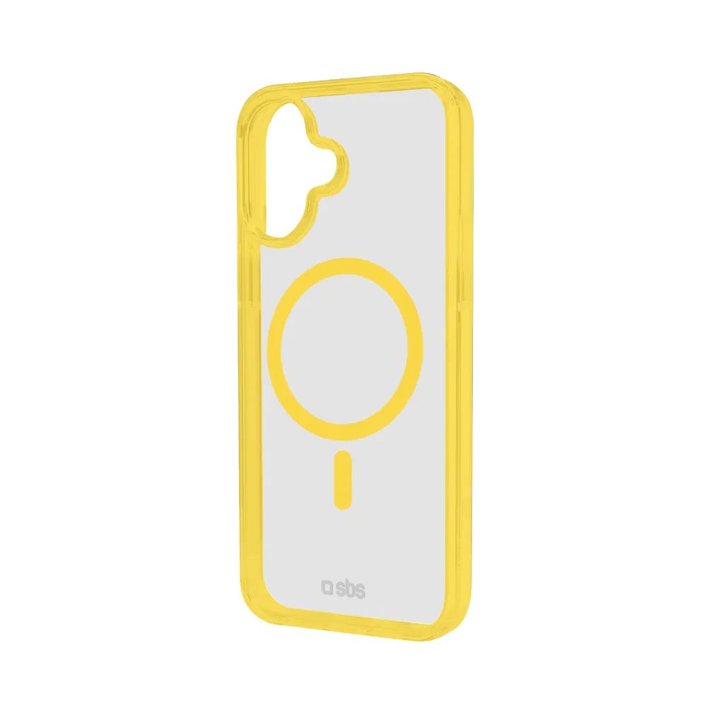 SBS MAG FRAME CASE MagSafe kompatibles Cover für iPhone 16, gelb