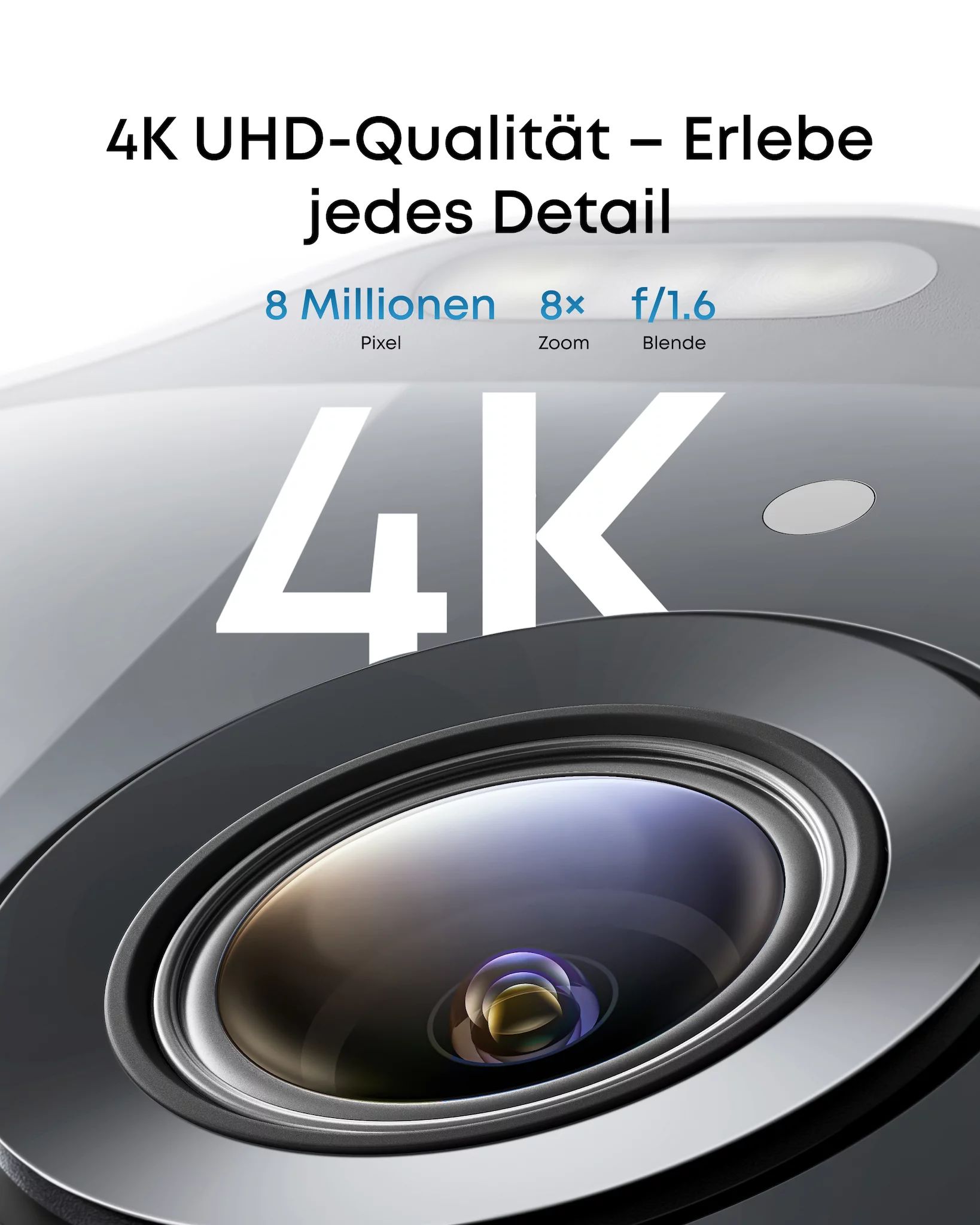 eufy SoloCam E42 - Netzwerk-Überwachungskamera - schwenken / neigen - Drehplattform - Außenbereich -