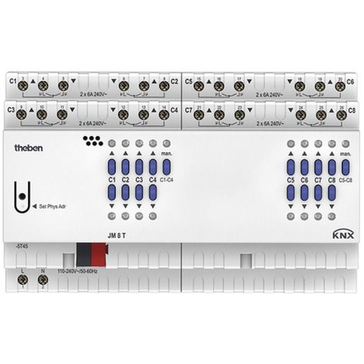 Theben KNX JALOUSIEAKTOR 8F.JM8T REG / THEBEN T4940255