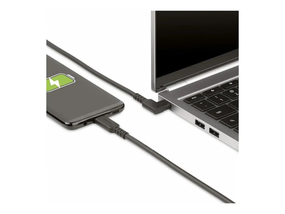 StarTech.com 50 cm USB-C Kabel Gewinkelt, USB C auf USB C Kabel, 4K, 100W - USB-Kabel - 24 pin USB-C (M)