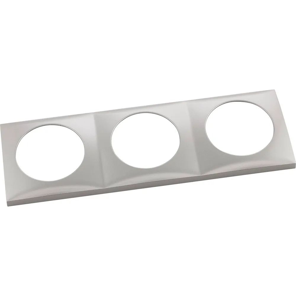BERKER Integro Flow Rahmen 3-fach Edelstahl Effekt