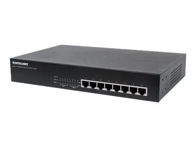 IC Intracom Intellinet 8-Port Gigabit Ethernet PoE+ Switch, 8 x PoE ports, IEEE 802.3at/af Power-over-Ethernet (PoE+/PoE)