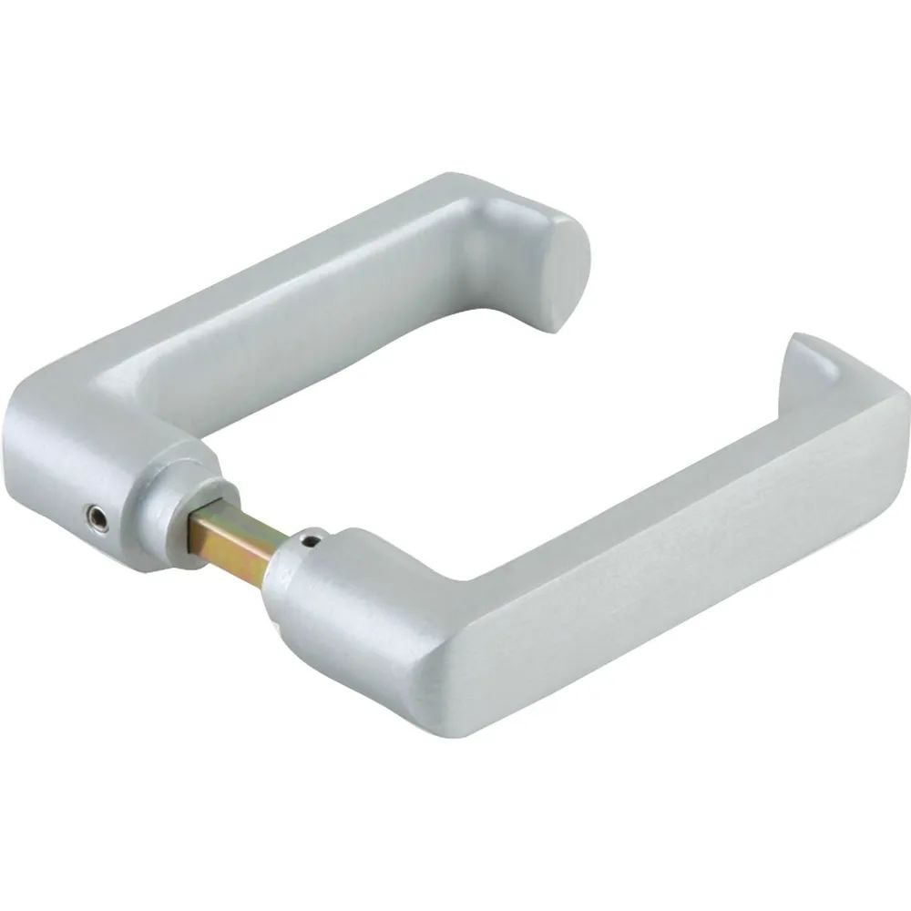 DORMA-Glas Drückerpaar 10.314, 8 mm, silber eloxiert