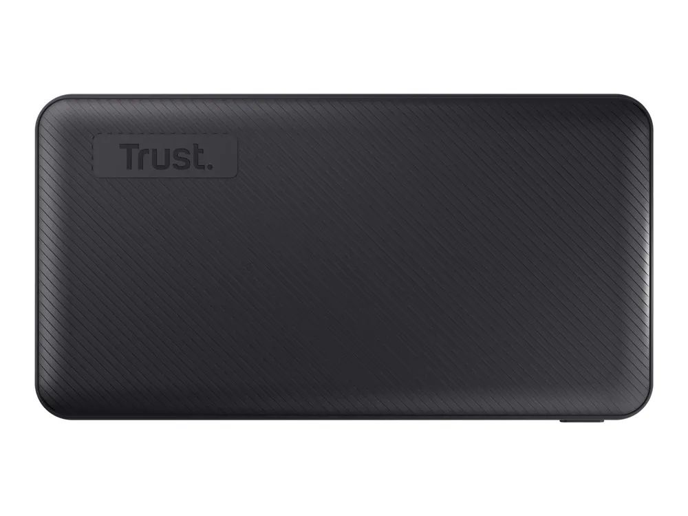 Trust Primo Ultra-thin - Powerbank - 10000 mAh - 37 Wh - 15 Watt - 3 A - Fast Charge - 3 Ausgabeanschlussstellen (2 x USB, USB-C)