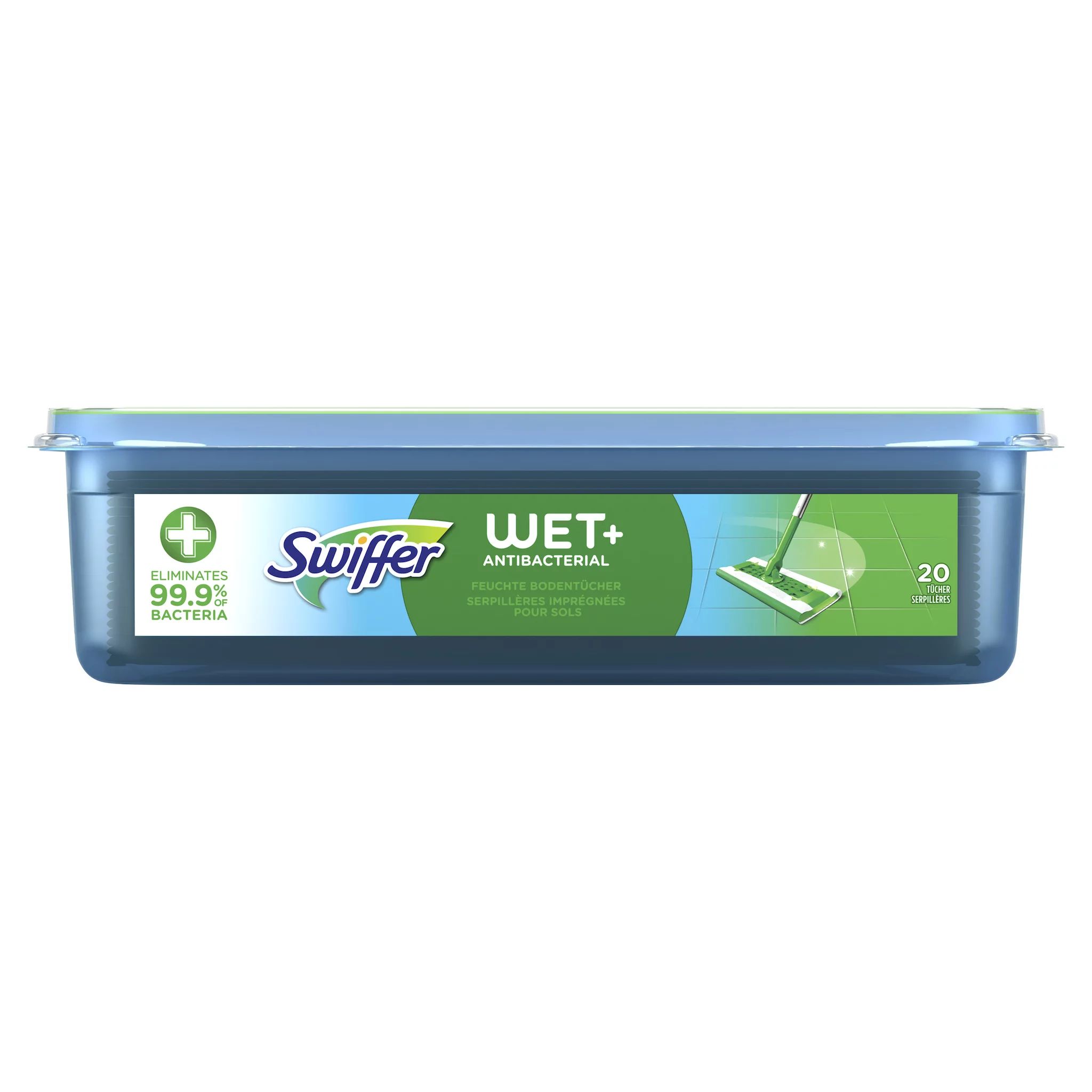 Swiffer Wet Wischtücher Antibakteriell Nachfüllpackung 20er
