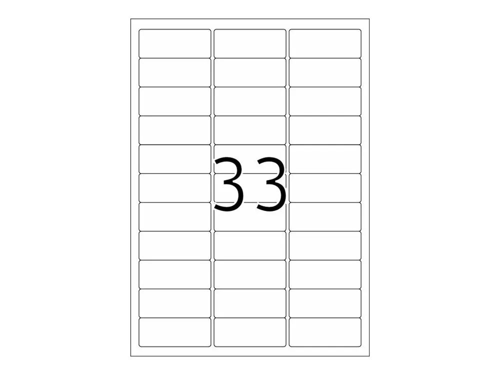 HERMA Special - Papier - matt - permanent selbstklebend - beschichtet - weiß - 63.5 x 25.4 mm - 90 g/m² - 825 Etikett(en) (25 Bogen x 33)
