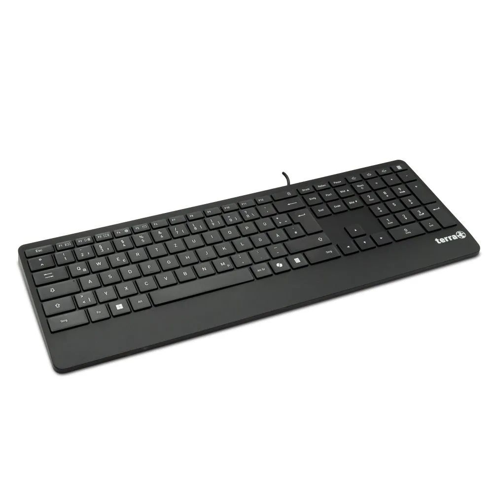 TERRA Keyboard 4000 Corded[DE] USB black Copilot QWERTZ kabelgebunden 1 - Tastatur - 105 Tasten