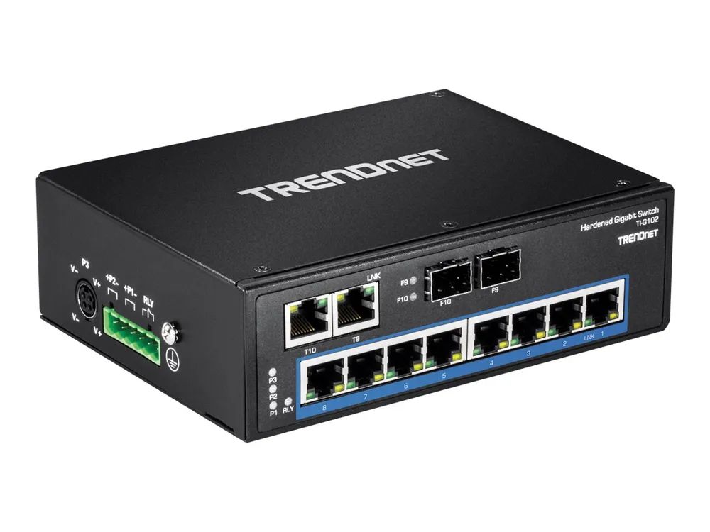 TRENDnet TI-G102 - Switch - unmanaged - 8 x 10/100/1000 + 2 x Kombi-Gigabit-SFP
