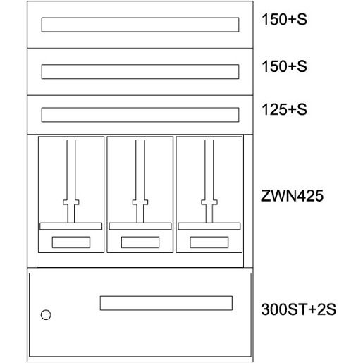 Eaton ZÄHLERVERTEILER-EINSATZ ST / EATON BPZ-MES-STN-800/12-3 137677