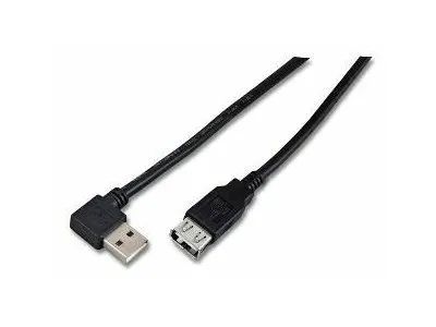 MicroConnect USB 2.0 - USB-Verlängerungskabel - USB (W) 1.8m 90 Grad-Stecker