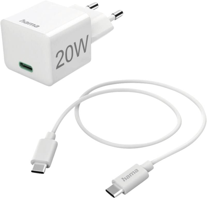 Hama 201675 Mini-Ladeset, USB-C. 20W PD