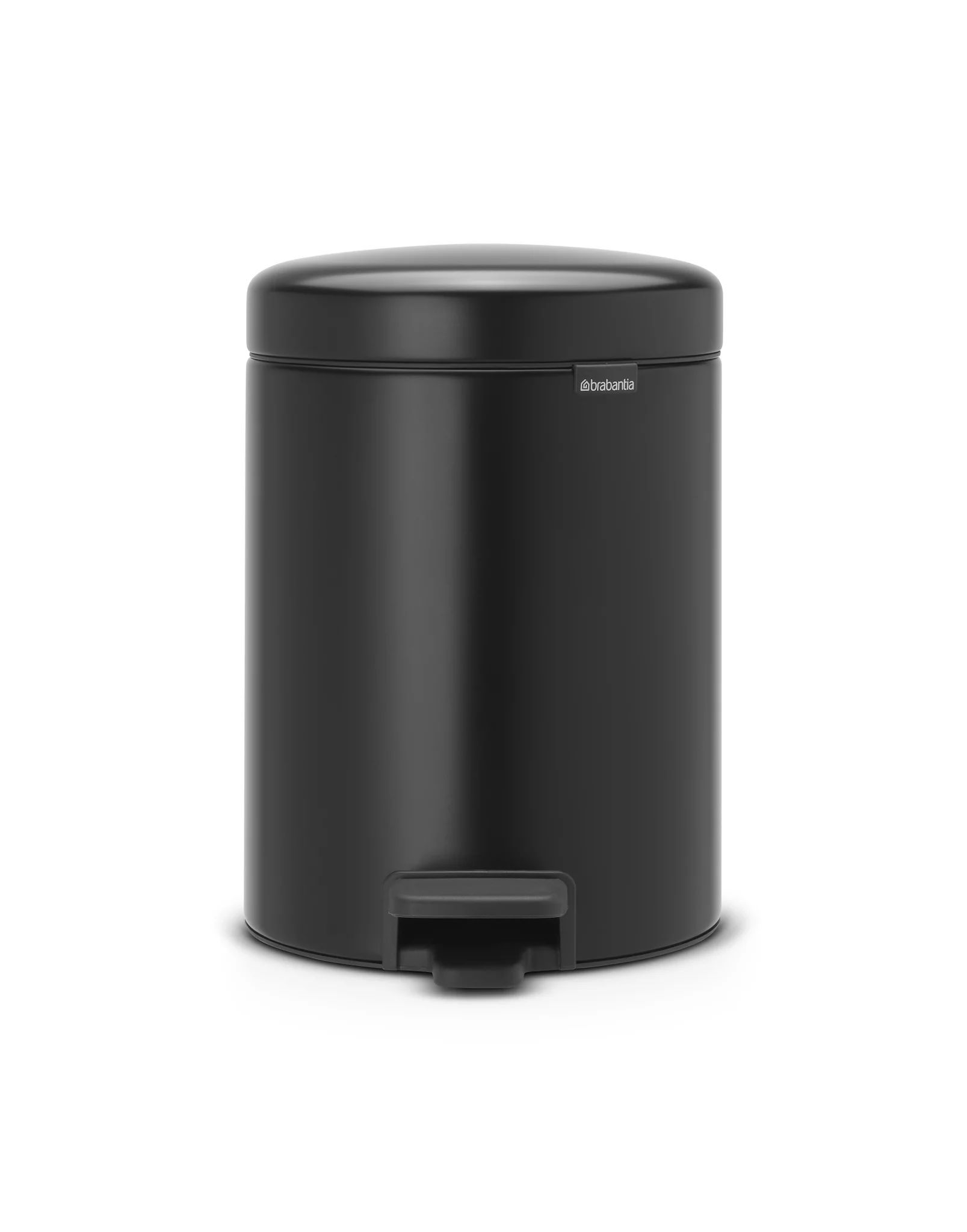 Brabantia newIcon Treteimer 5l mit Kunststoffeinsatz, Matt Black Open-Box