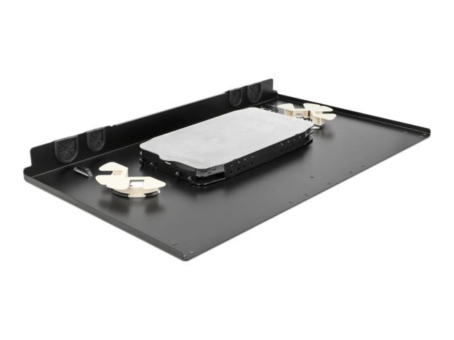 Delock Glasfaserkabelkiste - Schwarz - 1U - 48.3 cm (19")