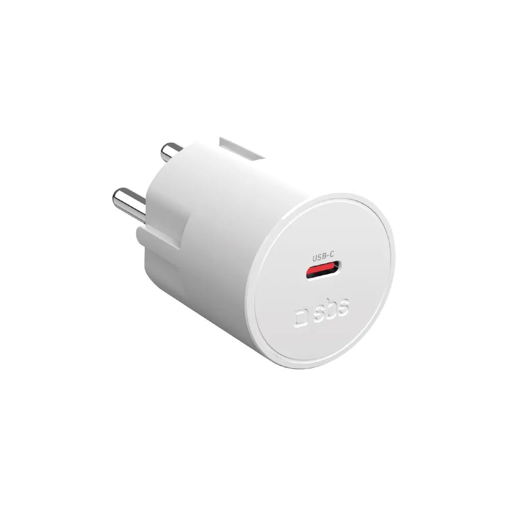 SBS Schuko Netzlader, 1x USB-C PD, 20W
