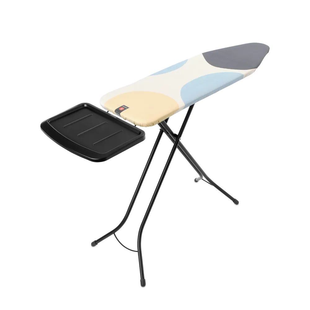 Brabantia Bügeltisch B, 124x38cm, Dst-Ablage Solid - Spring Bubbles