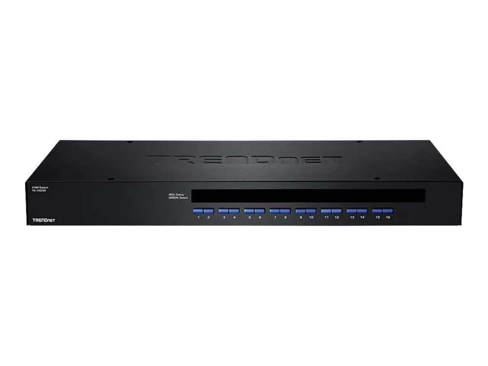 TRENDnet TK 1603R - KVM-/USB-Switch - 16 x KVM / USB