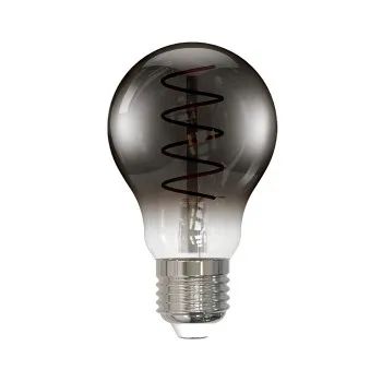 Hama LED-Filamentlampe, E27, Birne A60, smoke, klar, extra Warmweiß, dimmbar