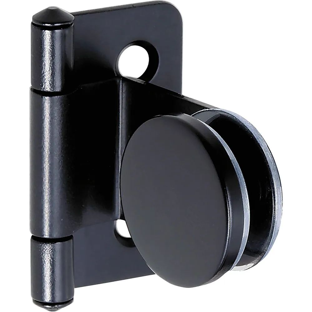 LAMP®Glastürscharnier GH34-0, Glas 4-6mm; 32x38 mm, Stahl schwarz