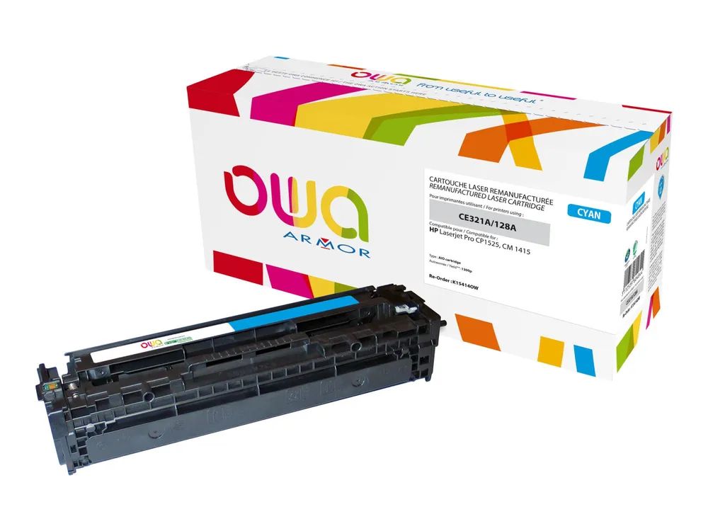 Armor OWA - Cyan - kompatibel - wiederaufbereitet - Tonerpatrone (Alternative zu: HP CE321A)