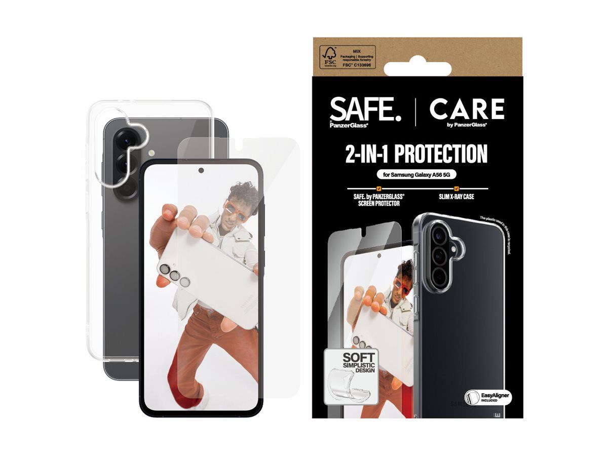 PanzerGlass CARE by PanzerGlass X-Ray - 2-in-1 Bundle - hintere Abdeckung für Mobiltelefon - Thermoplastisches Polyurethan (TPU)