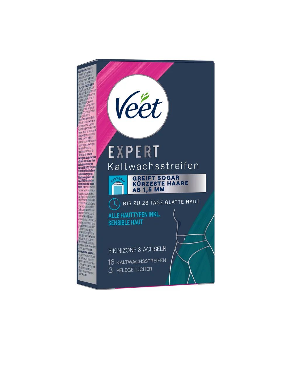 Veet Kaltwachsstreifen EXPERT Bikini & Achseln 16er