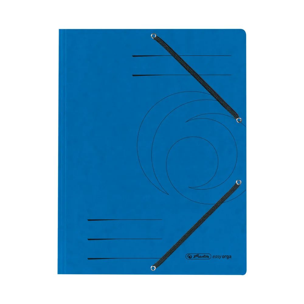 herlitz Einschlagmappe mit Gummizug A4 Quality blau