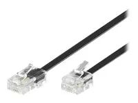 MicroConnect Modular - Netzwerkkabel - RJ-11 (M) 3m schwarz 
