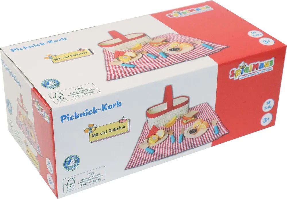 VEDES Großhandel GmbH - Ware SMK Picknick Korb, 18 Teile