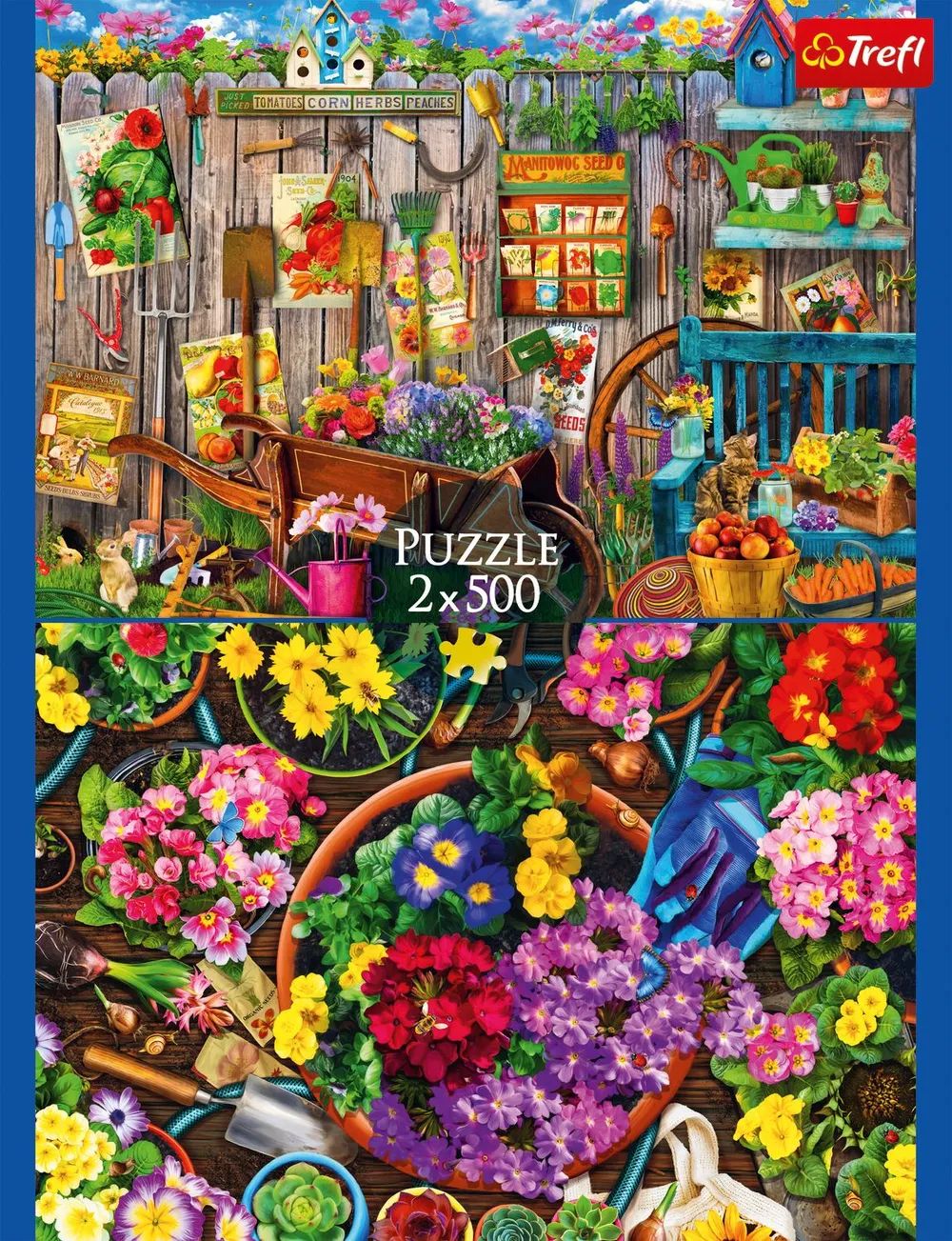 Trefl S.A. Pz. Garten/Blumen 2x500T