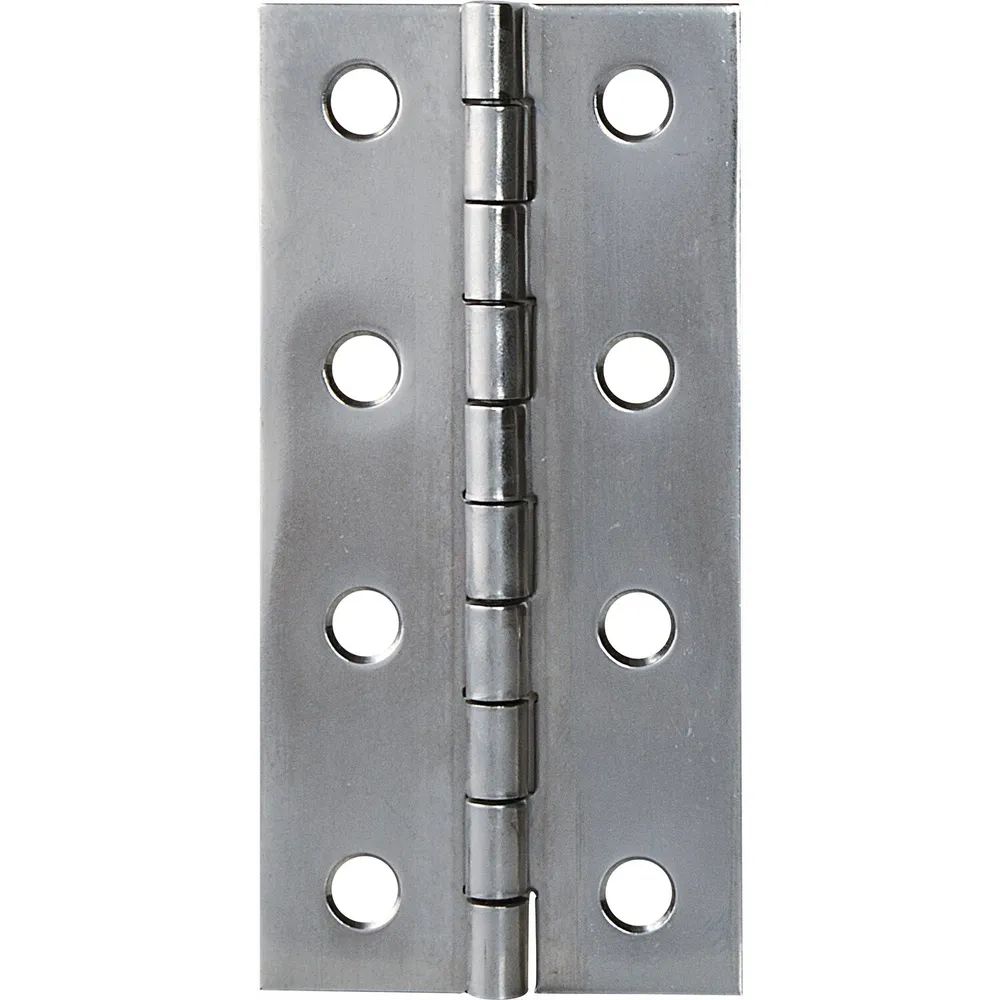 SCHMALE Scharnier DIN 7954 A schmal 100 x 52 mm, Edelstahl