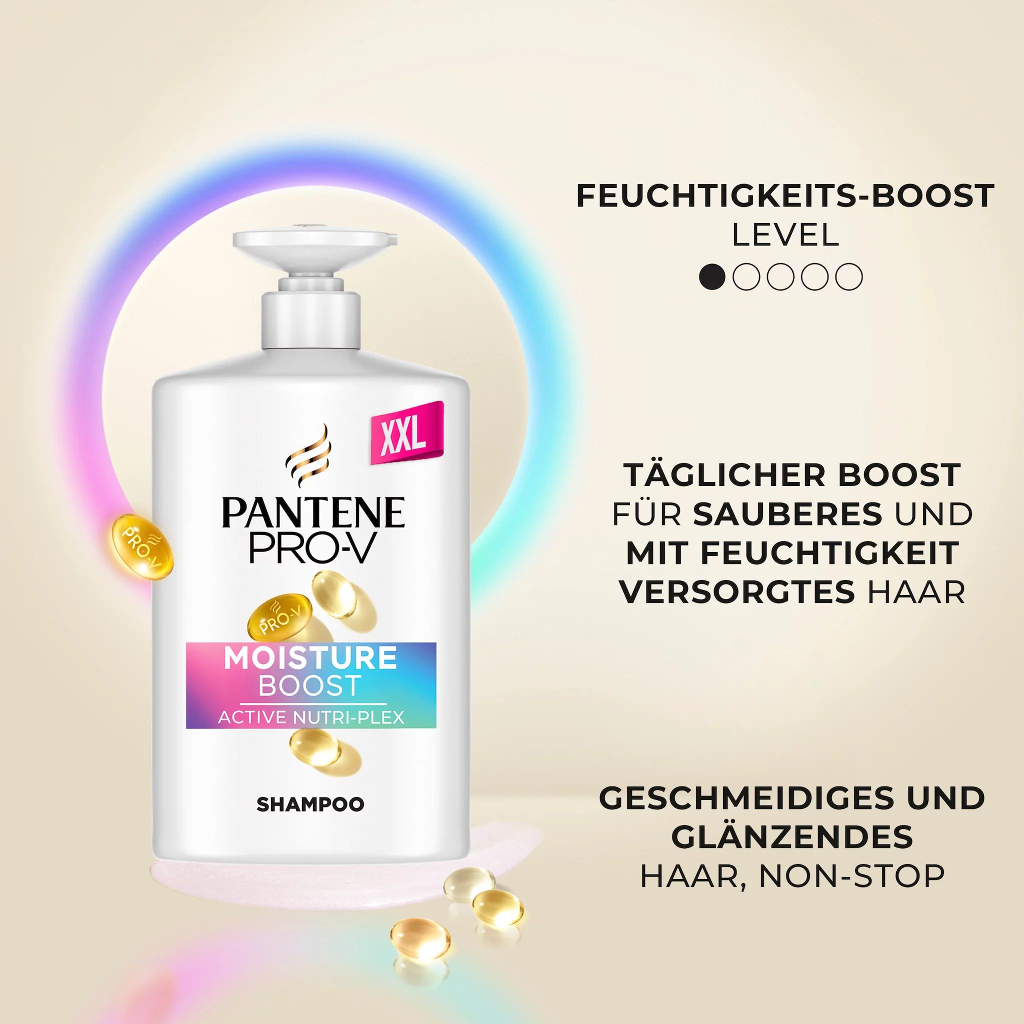 Pantene Pro-V Moisture Boost Shampoo, 1000ml