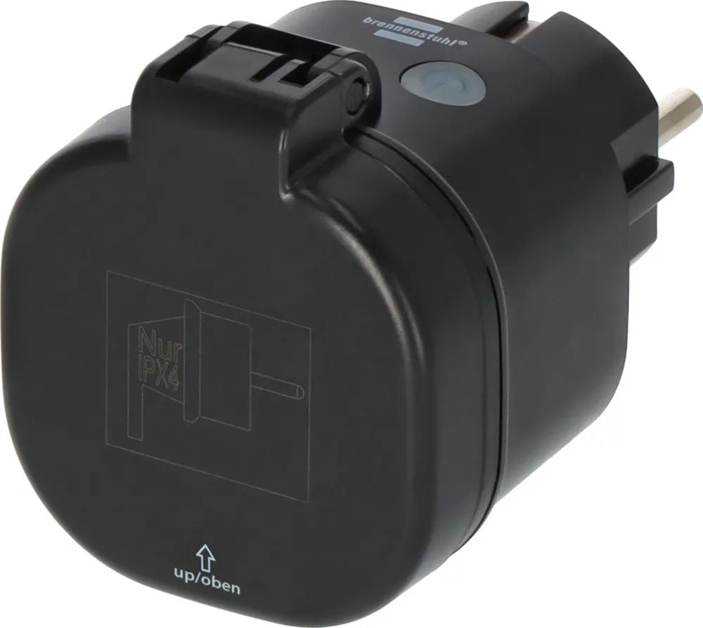 Hugo Brennenstuhl GmbH & Co. KG brennenstuhl®Connect WiFi Steckdose WA 3600 XS03 schwarz IP44