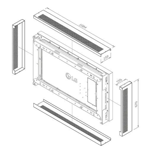 Hagor Cover-Set WH LG 49XE4F