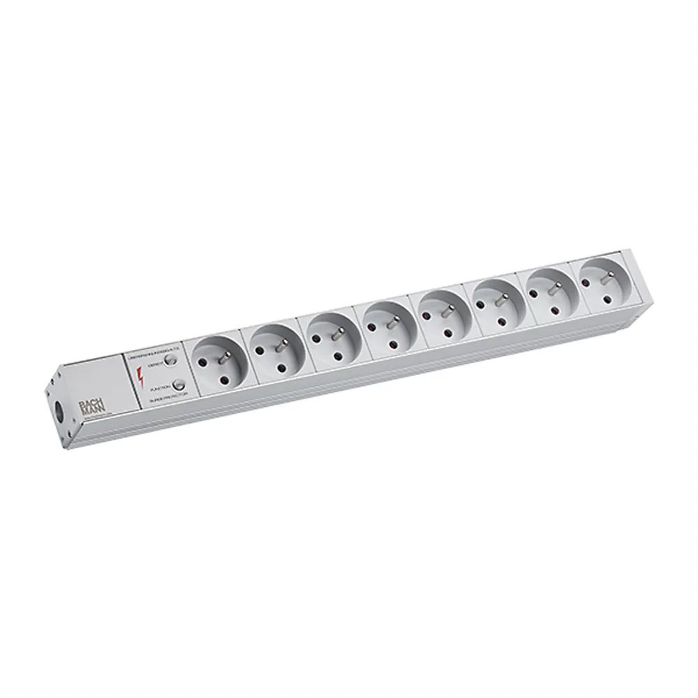 BACHMANN 19"-Steckdosenleiste 1HE 8xUTE 1xSPD