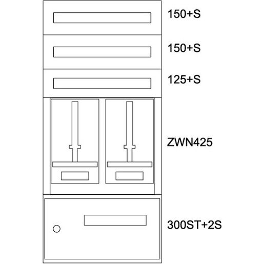 Eaton ZÄHLERVERTEILER-EINSATZ ST / EATON BPZ-MES-STN-600/12-2 137654