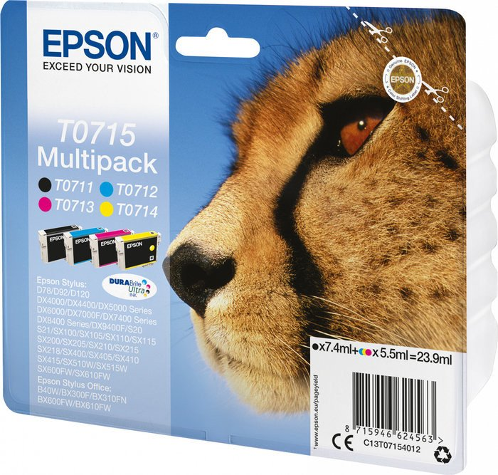 Epson Tinte T071 Multipack Cheetah