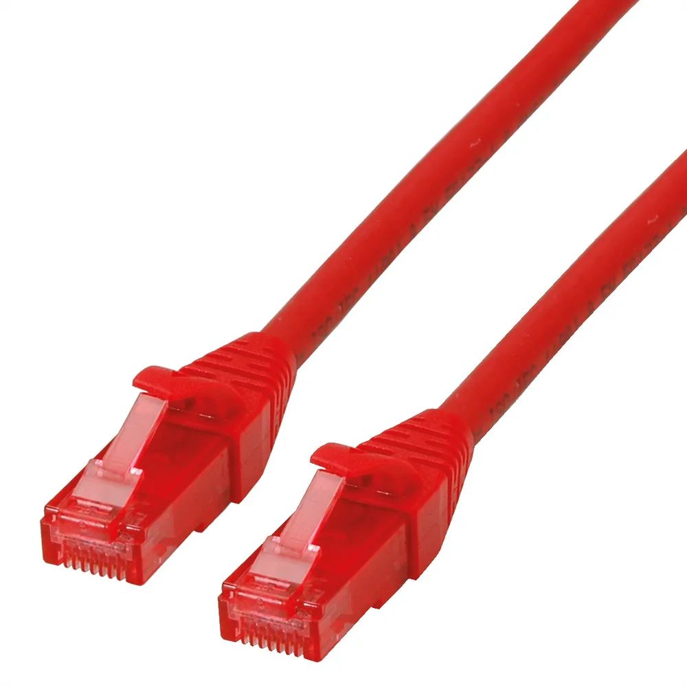 ROLINE Patchkabel Cat.6 UTP, Component Level, LSOH, rot, 0,3 m