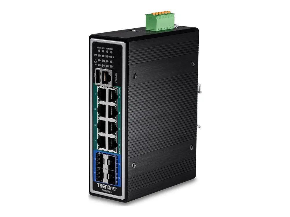 TRENDnet TI-PG1284I - Switch - L2+ - managed - 8 x 10/100/1000 (PoE+)