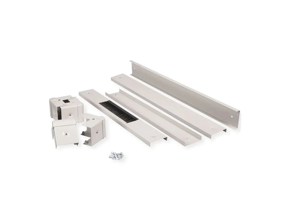 ROLINE Rack-Basis - 800 x 1000 mm (B x T) - RAL 7035, Hellgrau - 48.3 cm (19")