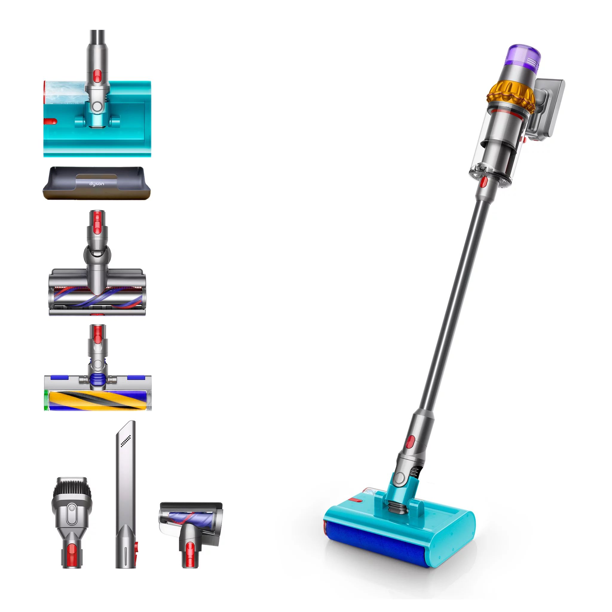 Dyson V15s Detect Submarine, Gelb/Nickel 